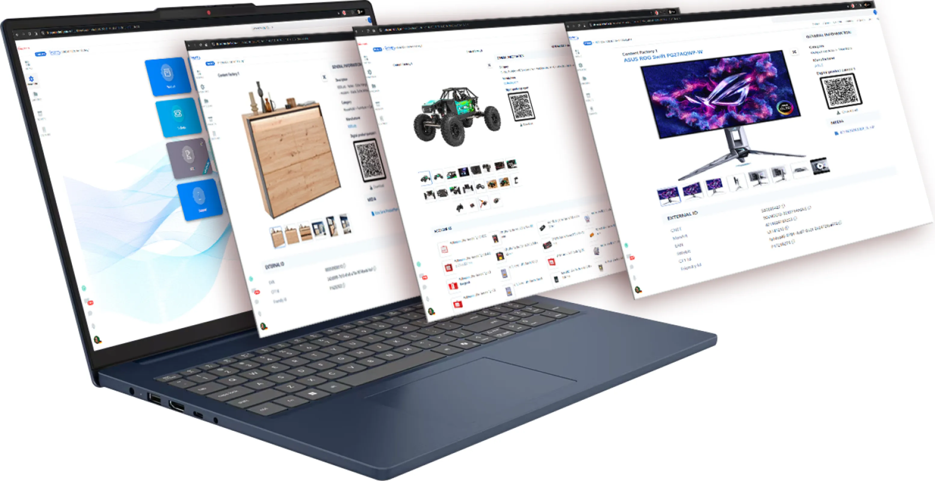 Shown is our web-based data management hub, DataConnector1. Explore it at www.https://dataconnector1.com/