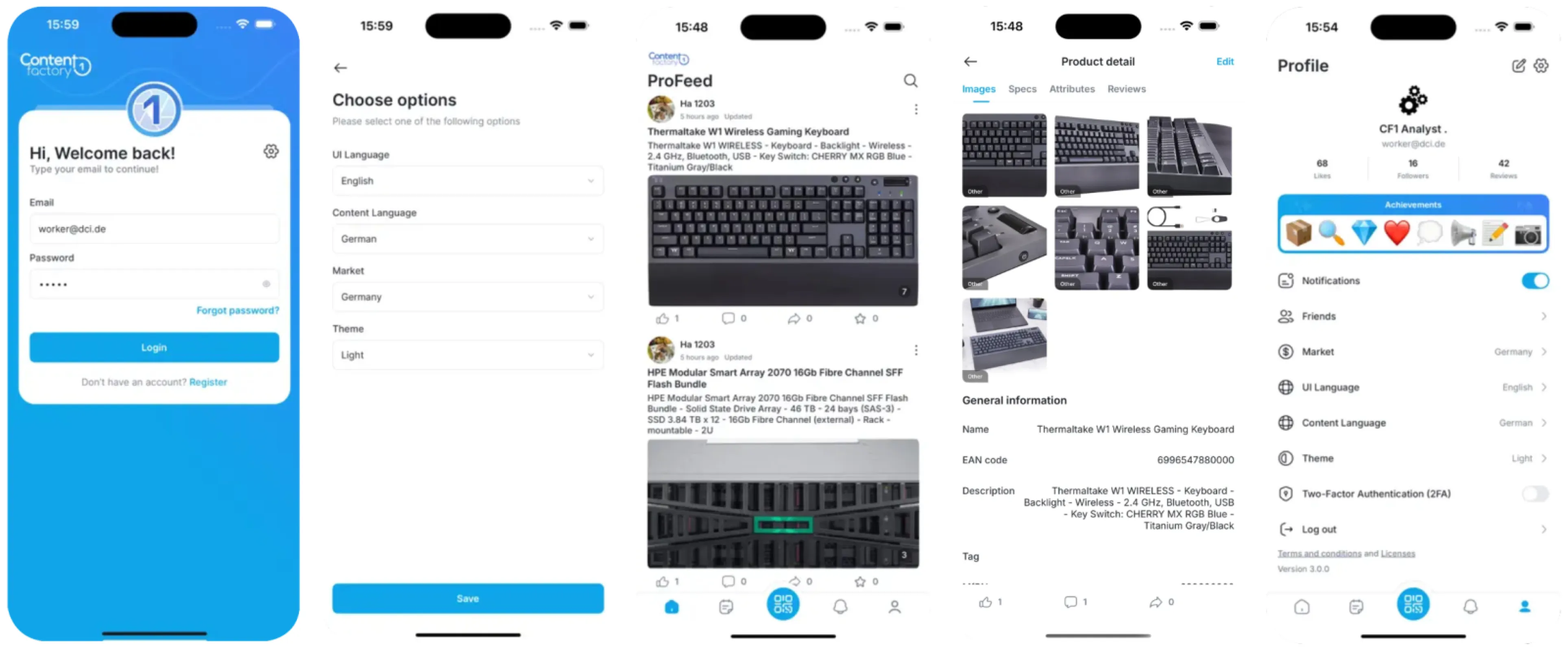 ProductConnector 1: Capture, update, and validate product and supplier data on the go, with barcode scanning, QR-code generation, and supply chain compliance support.