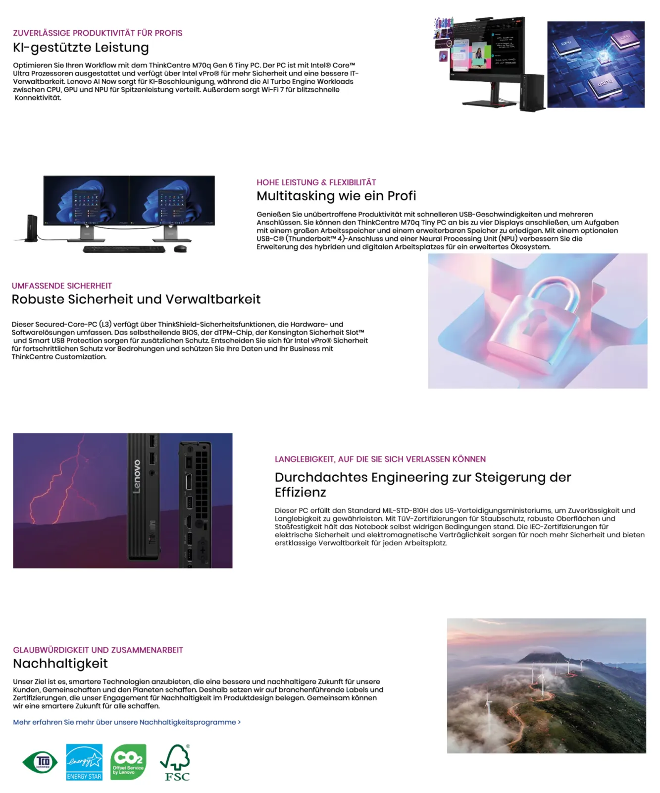 Landing page content shown for an electronics brand combining imagery and text. Landing page content shown for an electronics brand combining imagery and text.